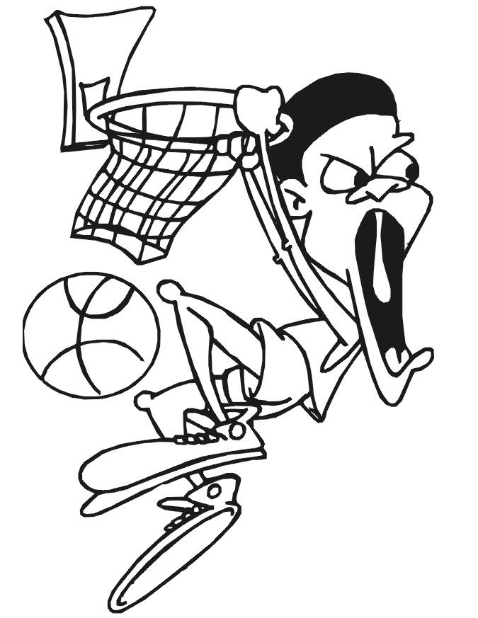 Sports Coloring Pages For Girls
 Free Girls Basketball Cartoon Download Free Clip Art