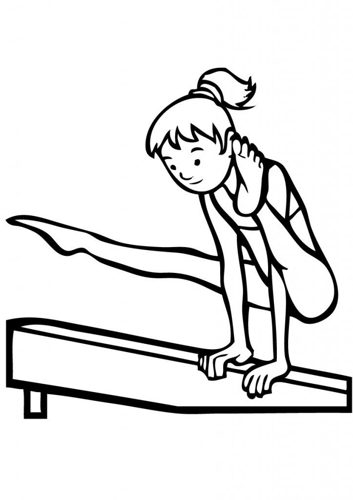 Sports Coloring Pages For Girls
 Free Printable Gymnastics Coloring Pages For Kids