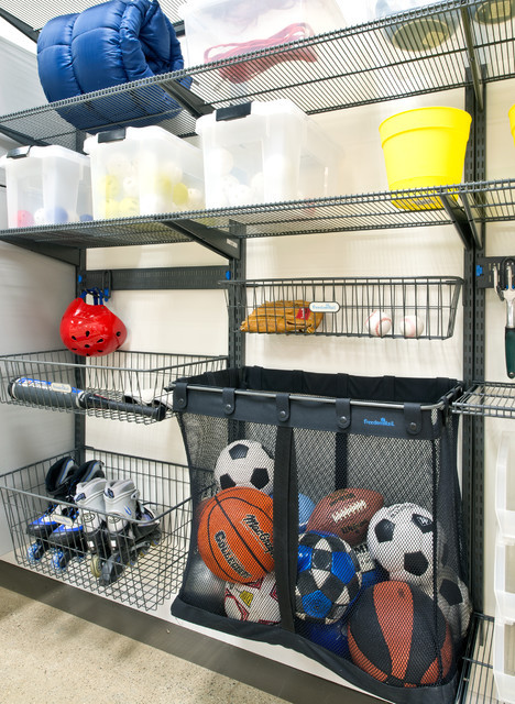 Sports Equipment Organizer For Garage
 Organized Living freedomRail Garage Storage Traditional