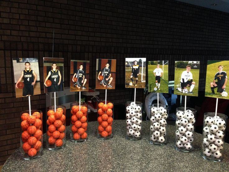 Sports Themed Graduation Party Ideas
 college sports open house displays Google Search