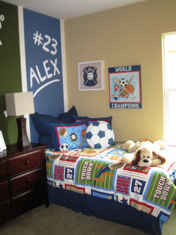 Best 23 Sports themed Kids Room - Home, Family, Style and ...