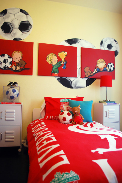 Sports Themed Kids Room
 Playful Decor Sports Themed Kids Bedrooms