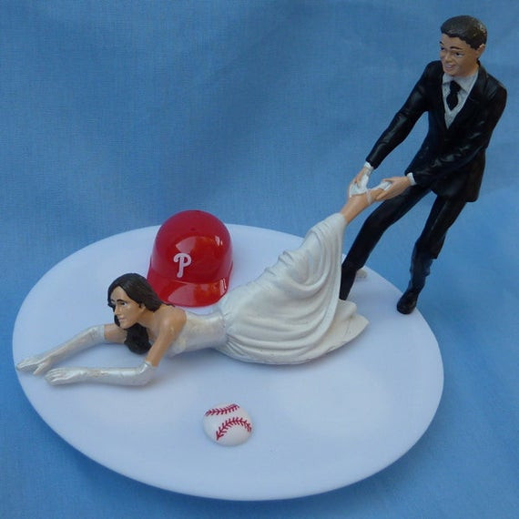 Sports Wedding Cake Toppers
 Wedding Cake Topper Philadelphia Phillies Phils G Baseball