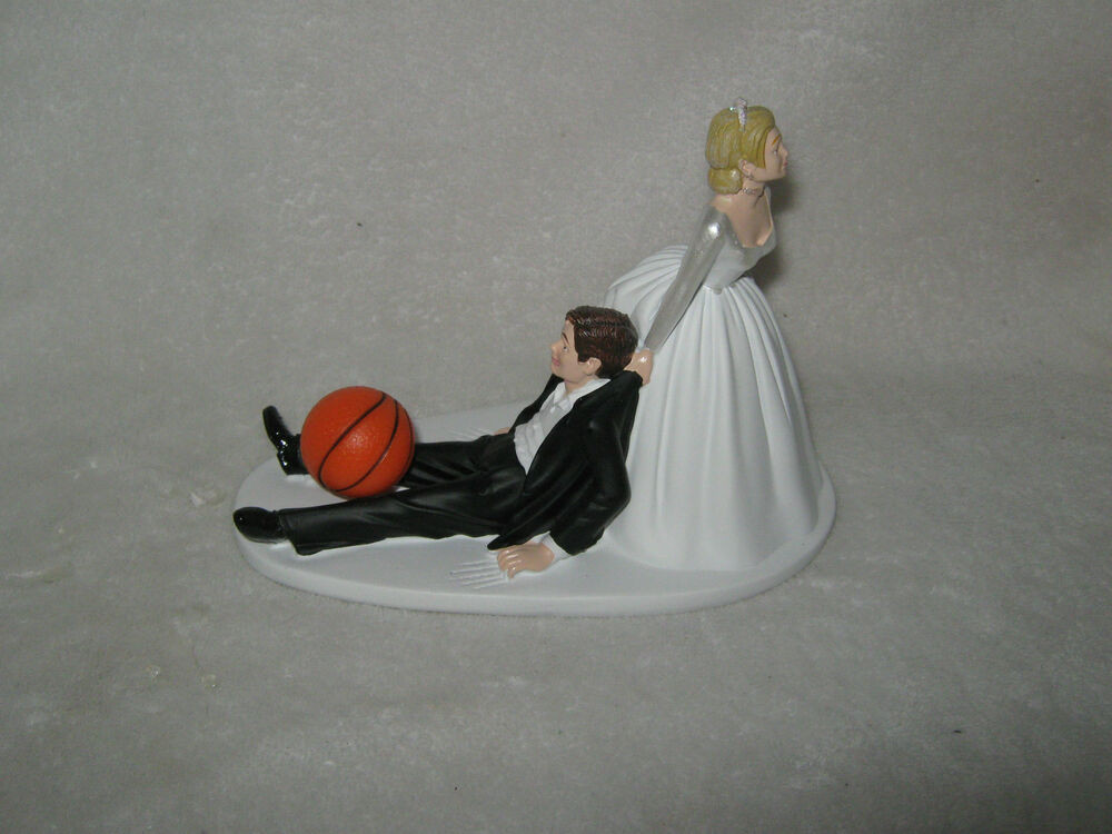 Sports Wedding Cake Toppers
 Wedding Party Basketball Cake Topper Sports Bride