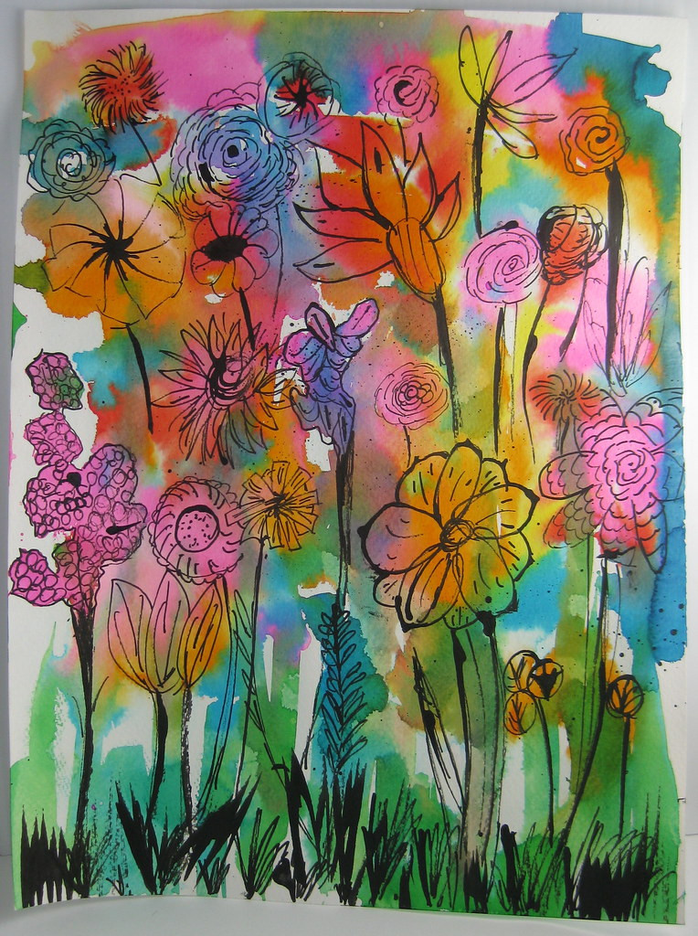 Spring Art Ideas For Toddlers
 Made by Nicole Abstract Watercolor Flowers Kid Craft