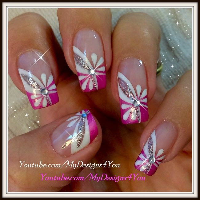 Spring Nail Art Gallery
 Floral Pink Nail Art