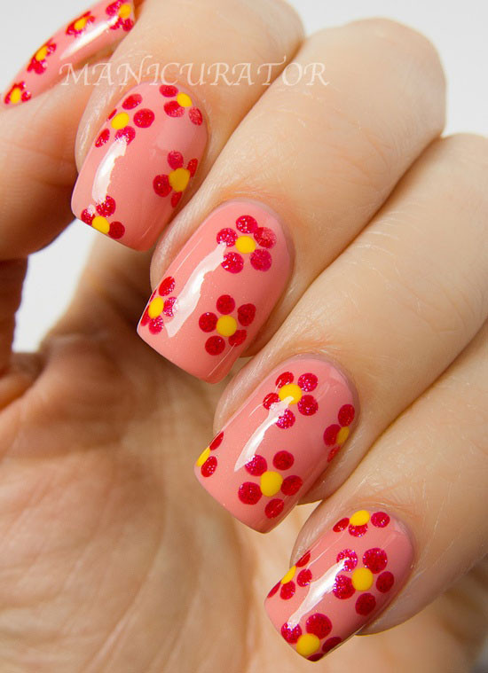 Spring Nail Designs Easy
 All Fashion 4 US Simple Spring Flower