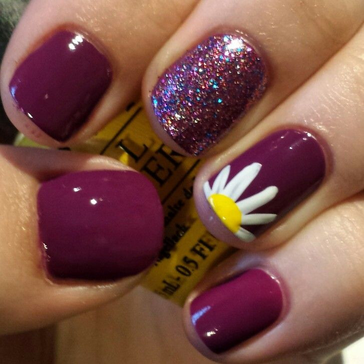 Spring Nail Designs Easy
 Spring nail art Spring is on its way Loving the daisy