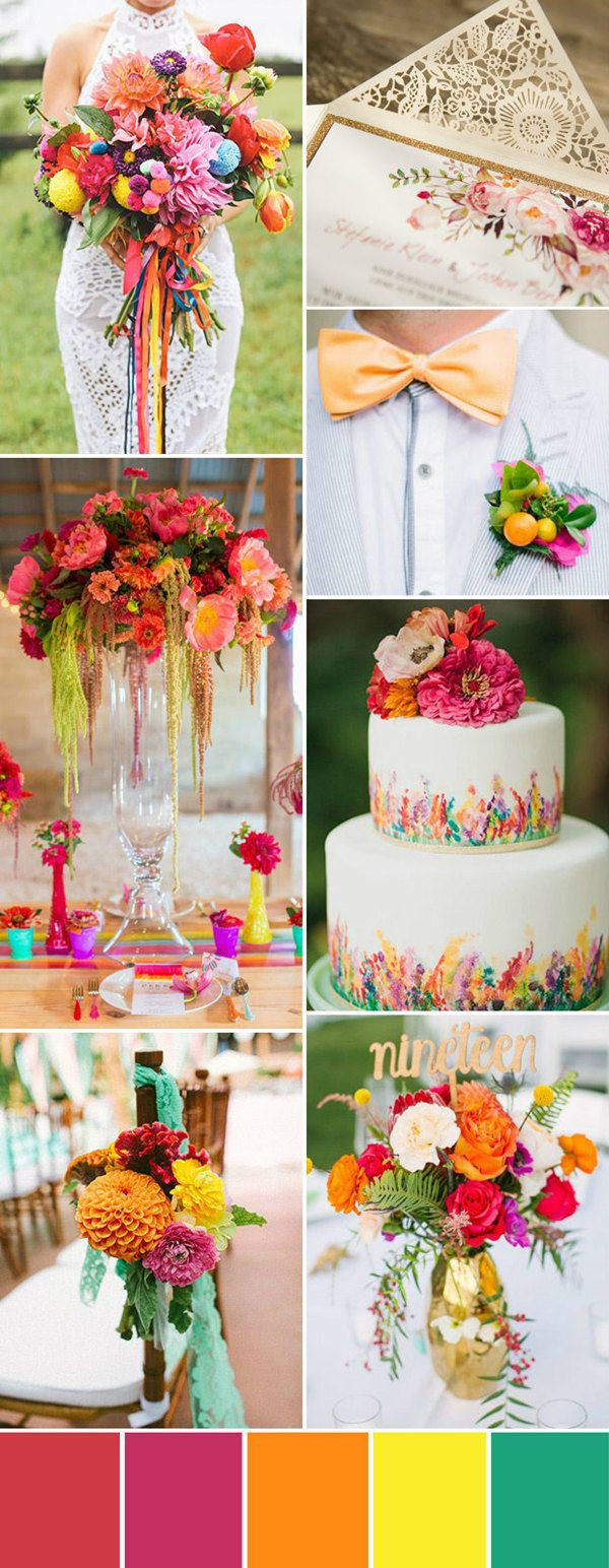Spring Wedding Color Schemes
 Seven Wedding Color Palettes For 2016 Summer
