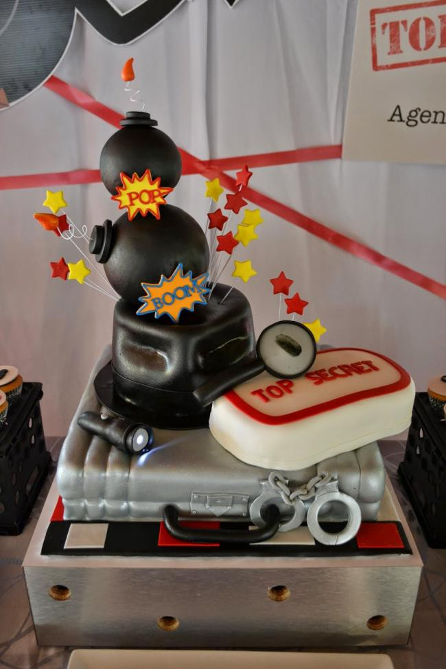 Spy Birthday Party Ideas
 A Boy s Secret Agent Birthday Party Spaceships and Laser
