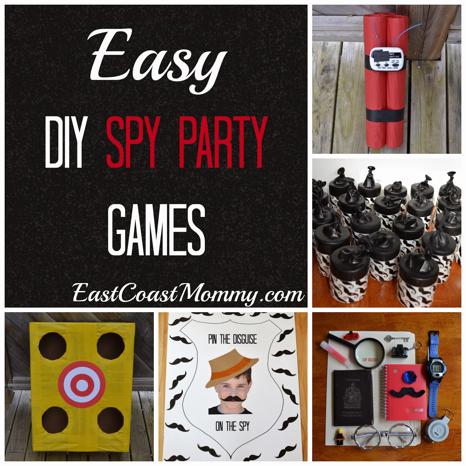 Spy Birthday Party Ideas
 East Coast Mommy DIY Spy Party 5 easy and inexpensive games