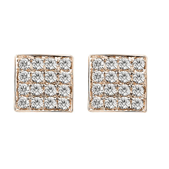 Square Diamond Earrings
 Wood Wedding Rings