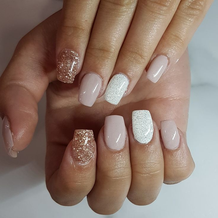 Square Glitter Nails
 The 25 best Square gel nails ideas on Pinterest