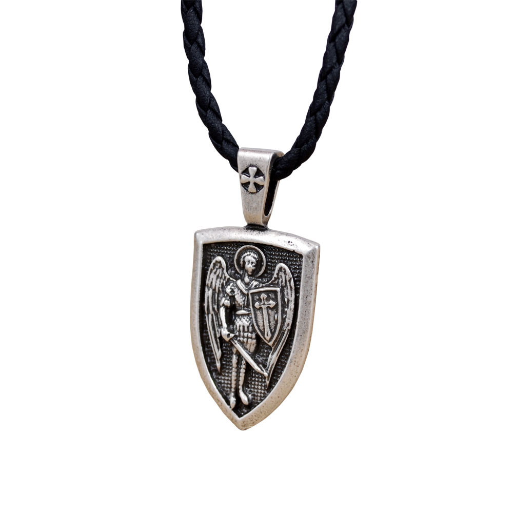 St Michael Necklace
 Archangel St Michael Saint Shield Protection Charm Link