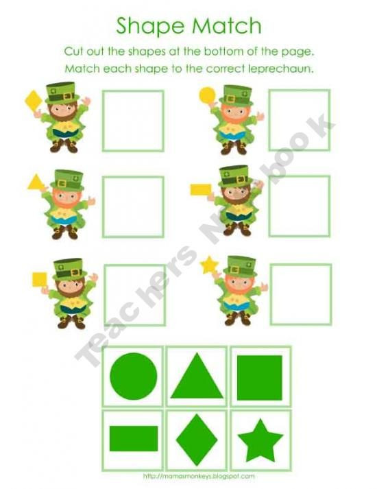 St Patrick Day Activities For Kindergarten
 st patrick s day geometry