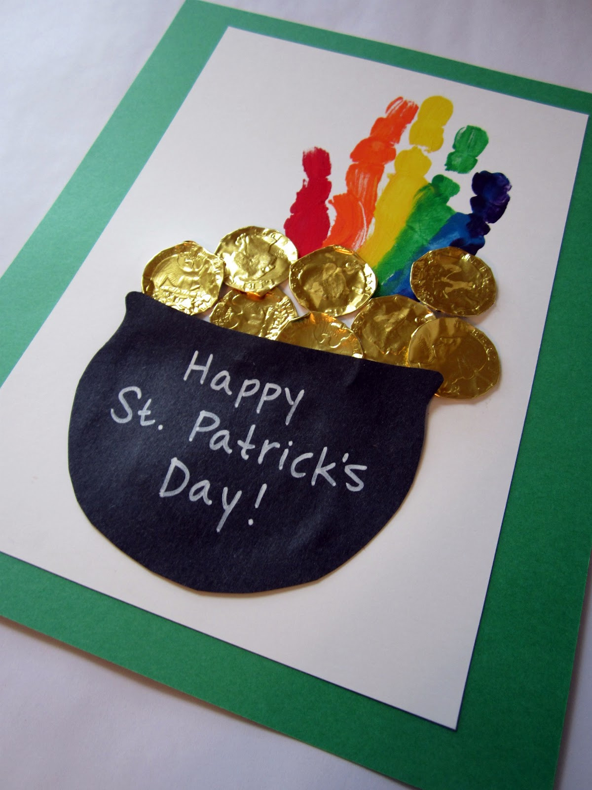 St Patrick Day Crafts For Kindergarten
 St Patrick’s Day Handprint Rainbow
