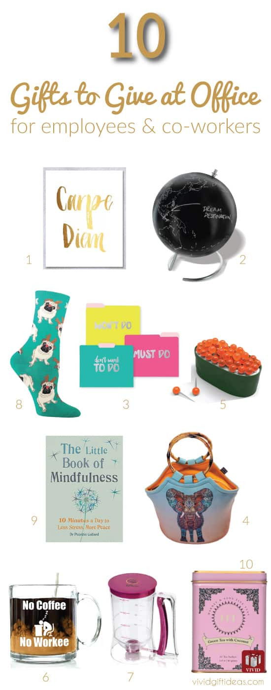 Staff Holiday Gift Ideas
 Top 10 Christmas Gifts for fice Staff and Coworkers