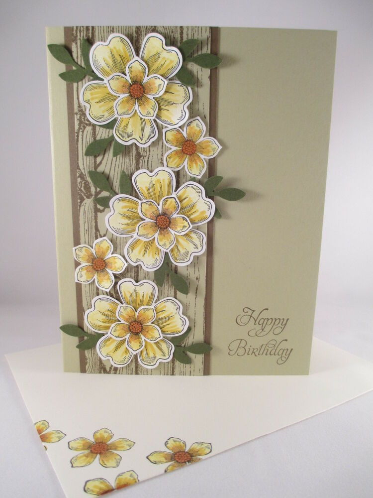 Stampin Up Birthday Cards
 Stampin Up "Flower Shop" Handmade Happy Birthday Card