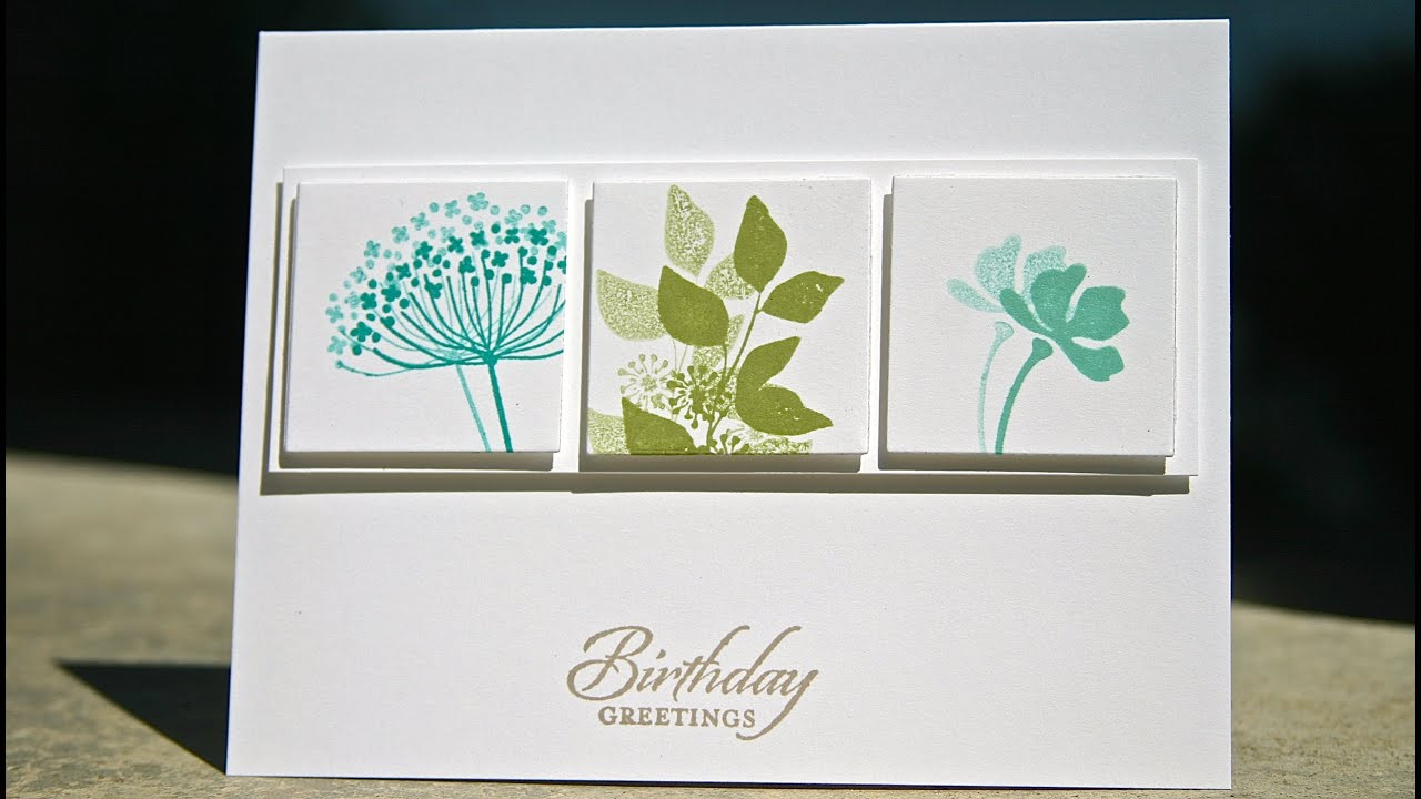 Stampin Up Birthday Cards
 Stampin Up Birthday Card using Summer Silhouettes