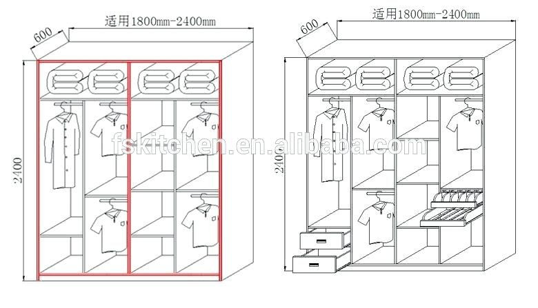 Standard Bedroom Closet Dimensions
 Standard Wardrobe Depth Bedroom Furniture in 2020