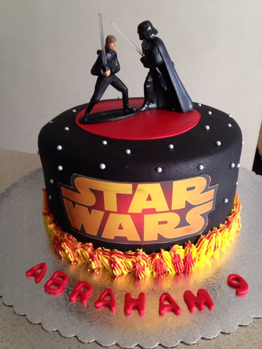 Star Wars Birthday Cake Decorations
 Star wars cake … My favorite decorations