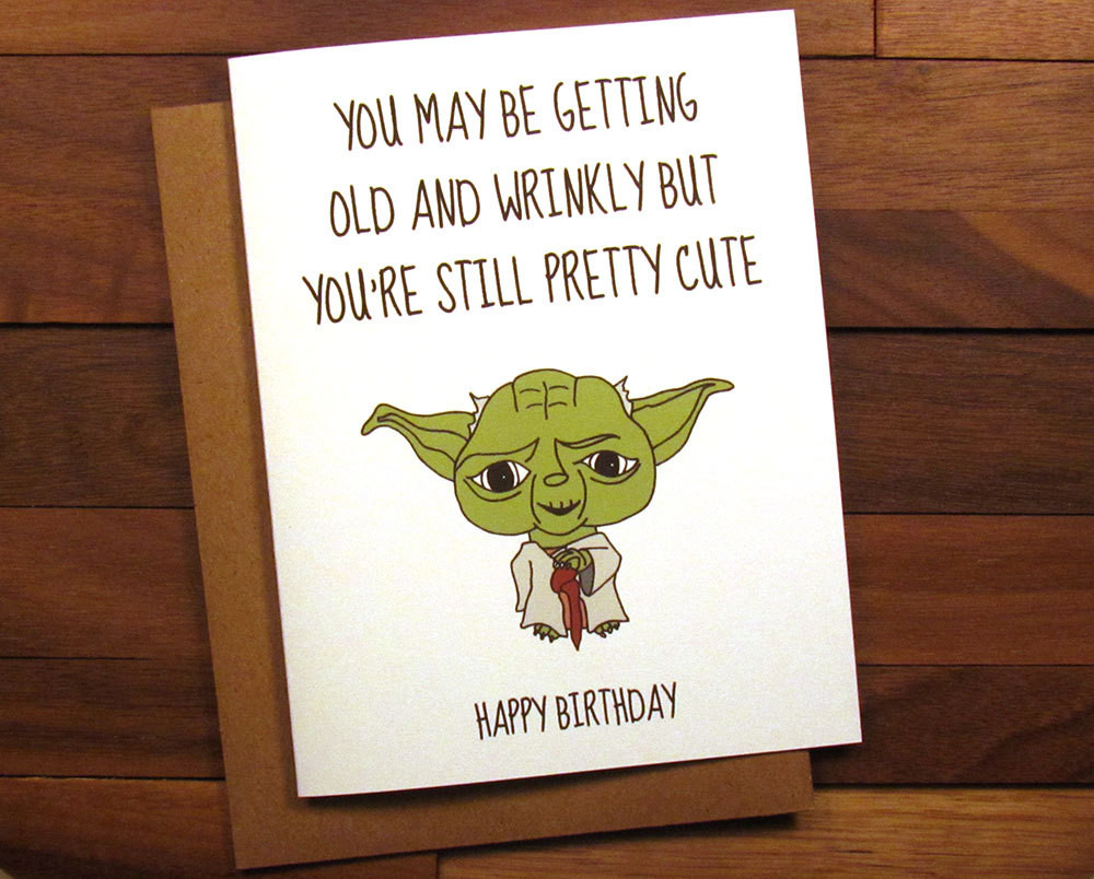 Star Wars Birthday Card
 Funny Birthday Card Star Wars Birthday Card with Recipe