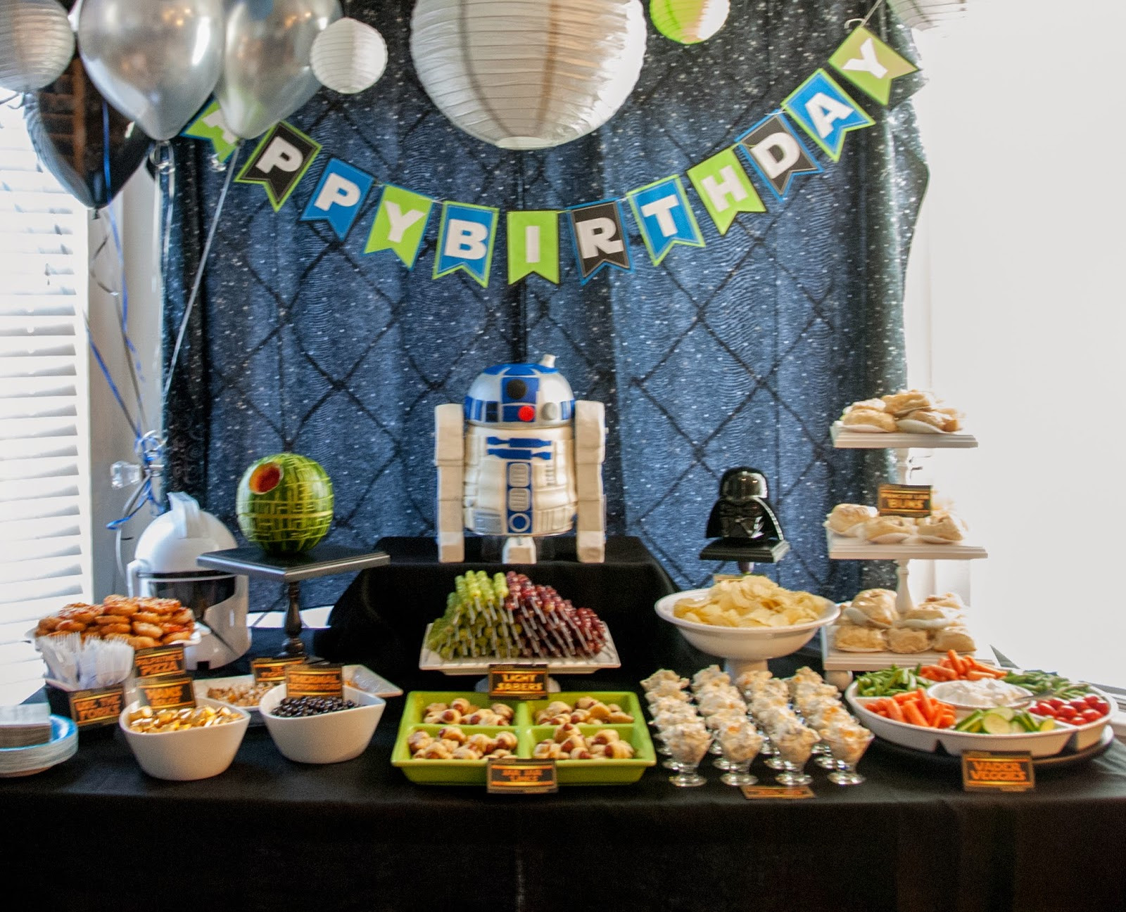 Star Wars Birthday Party Decorations
 Author Robin King Blog Star Wars Party with R2D2 Cake