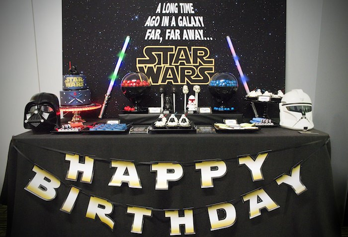 Star Wars Birthday Party Decorations
 Kara s Party Ideas Star Wars Themed Birthday Party Ideas