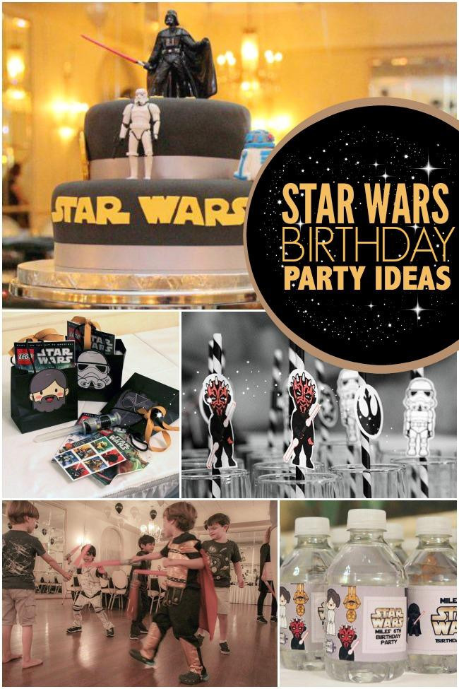 Star Wars Birthday Party Decorations
 Iconic and Cool Star Wars Boy s 6th Birthday Party