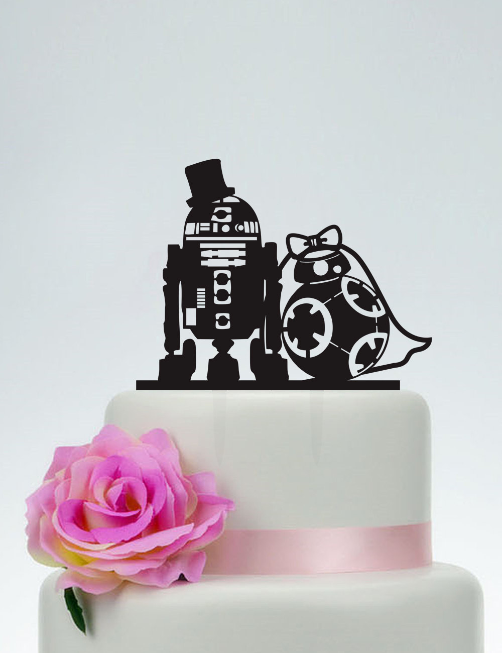 Star Wars Wedding Cake Topper
 Wedding Cake TopperStar Wars Cake TopperR2D2 & Bb8 cake