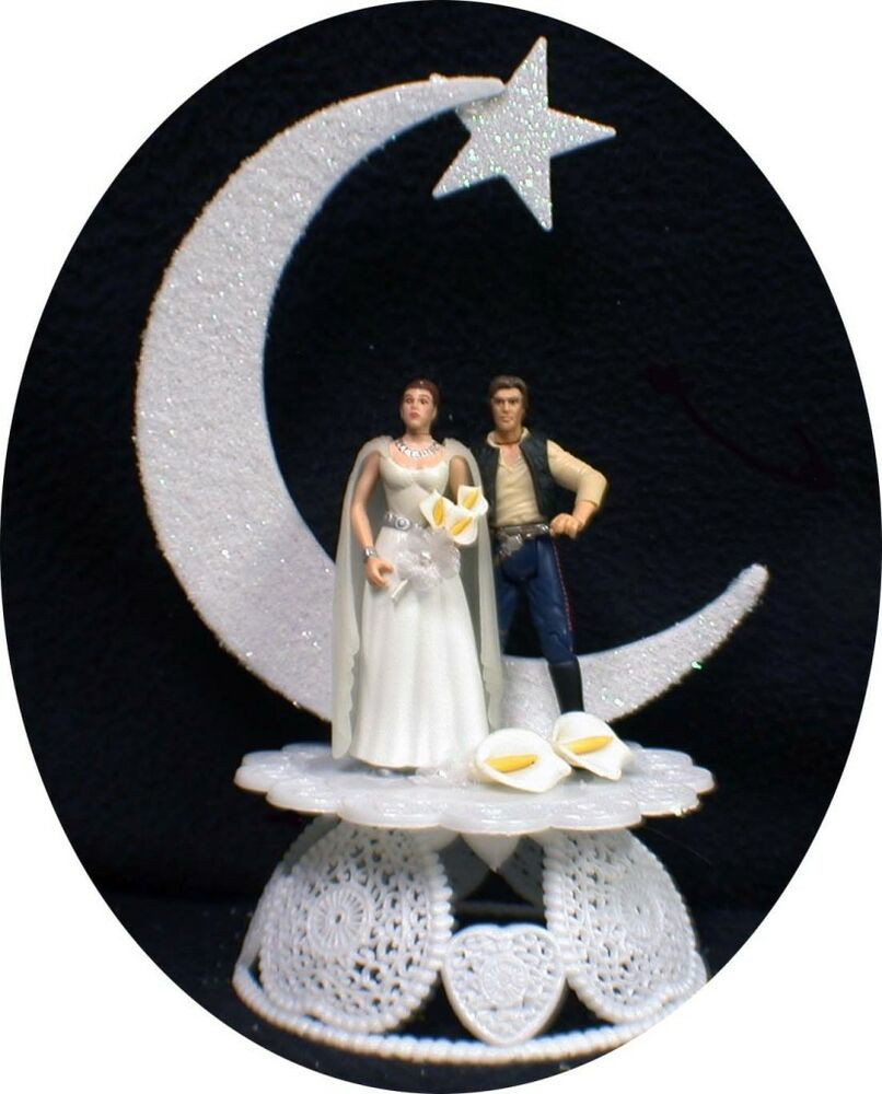 Star Wars Wedding Cake Topper
 Star War Wedding Cake Topper Han Solo & Princess Leia