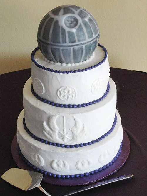 Star Wars Wedding Cakes
 Top 20 STAR WARS Wedding Cakes From A Galaxy Far Far Away