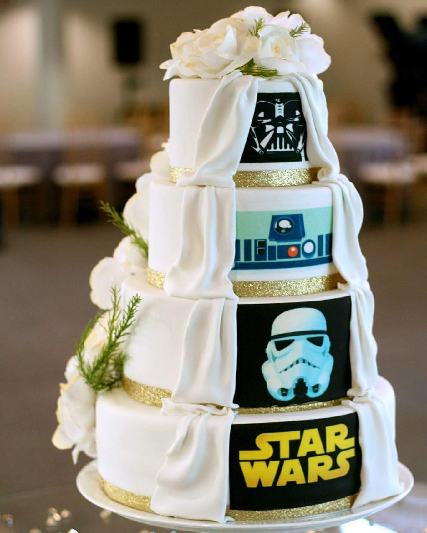 Star Wars Wedding Cakes
 May the force be with you as you plan a Star Wars wedding