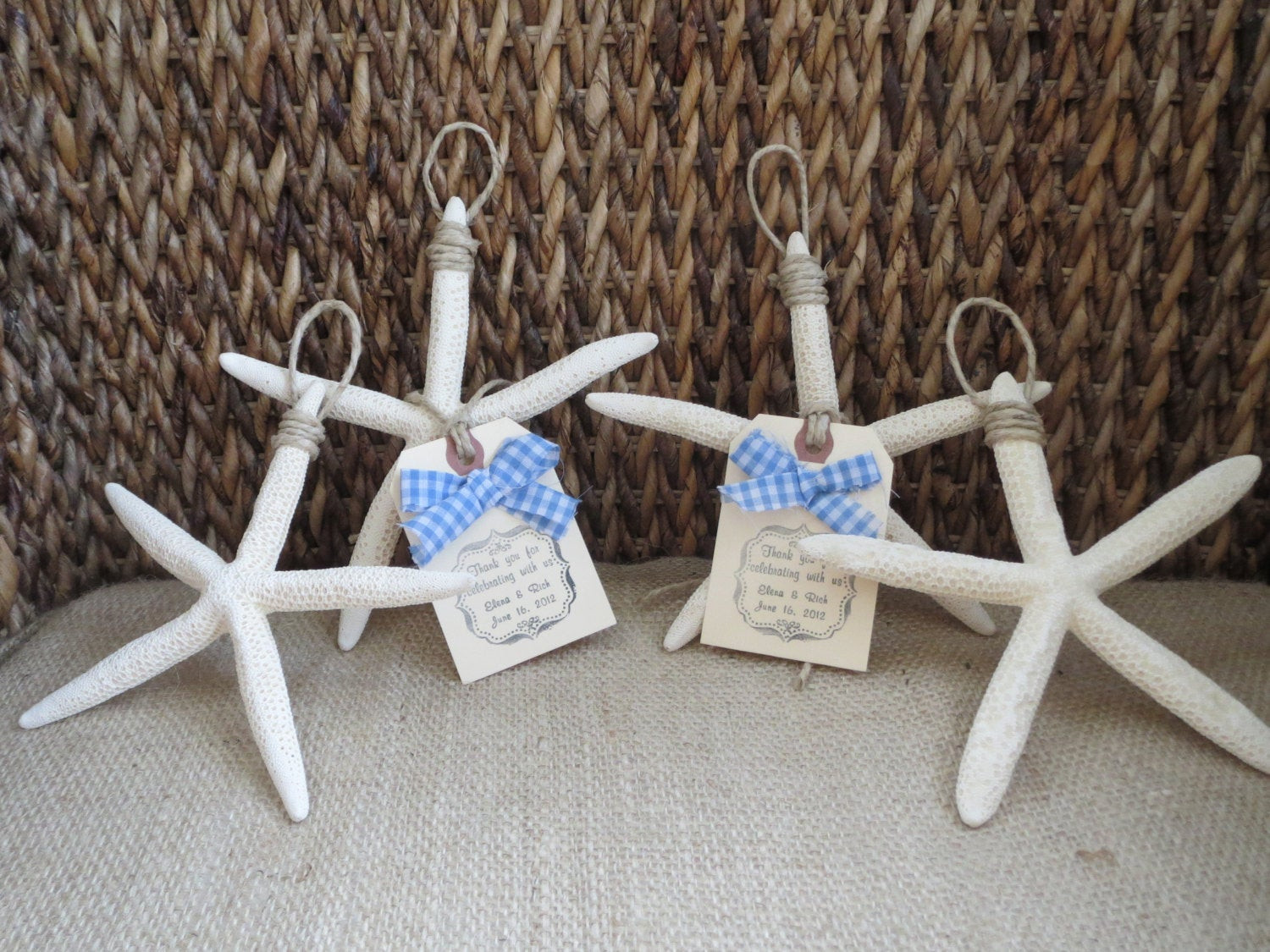 Starfish Wedding Favors
 4 Starfish Beach Wedding Favors OR Starfish Ornaments