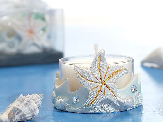 Starfish Wedding Favors
 Starfish Design Blue Candle Holder Wedding Favors