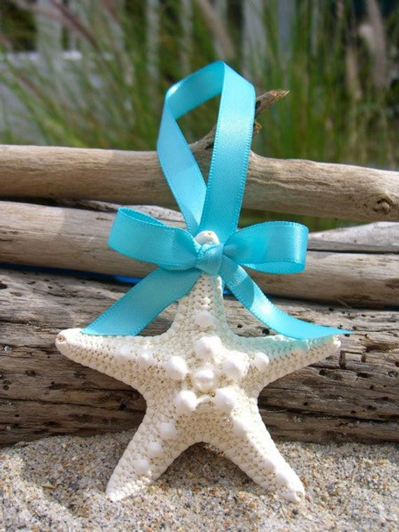 Starfish Wedding Favors
 Starfish Ornament Wedding Favors AQUA BLUE Beach Weddings