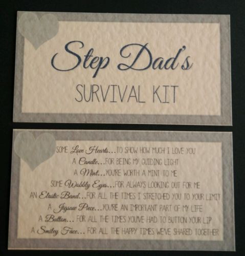 Step Father Gift Ideas
 STEP DAD S SURVIVAL KIT Birthday Christmas Father s Day