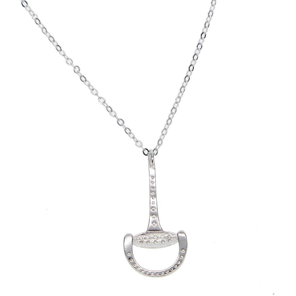 Sterling Silver Horse Necklace
 Sterling Silver Horse Snaffle Bit Necklace Mystical And