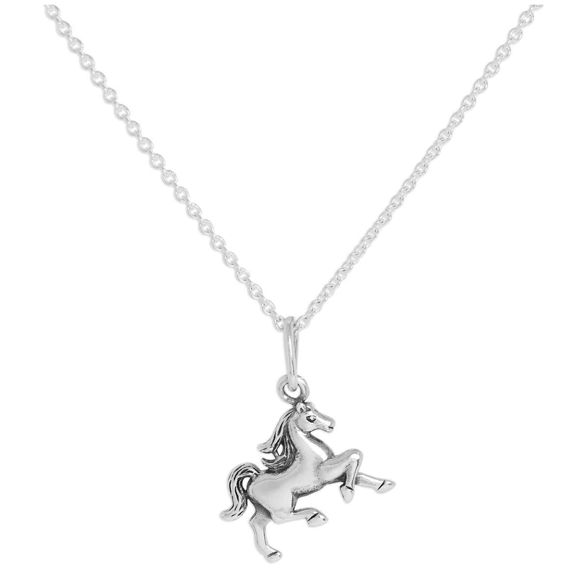 Sterling Silver Horse Necklace
 Sterling Silver Walking Horse Pendant Necklace 16 24