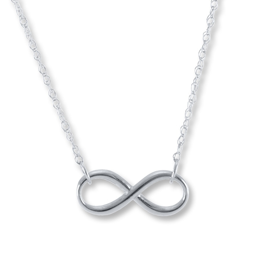 Sterling Silver Infinity Necklace
 Infinity Necklace Sterling Silver Jared