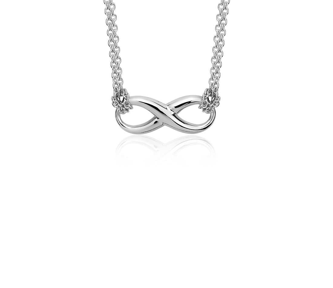 Sterling Silver Infinity Necklace
 Infinity Necklace in Sterling Silver