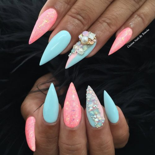 Stiletto Nail Colors
 34 STUNNING DESIGNS FOR STILETTO NAILS FOR A DARING NEW