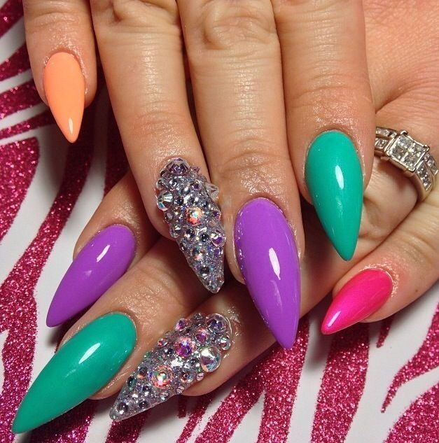Stiletto Nail Colors
 2577 best All Nail Everything images on Pinterest