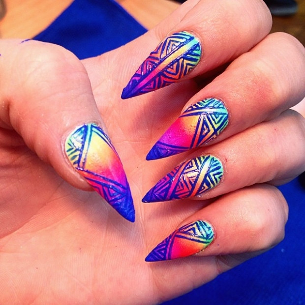Stiletto Nail Colors
 Pointy and Posh Top 65 Amazing Stiletto Nails