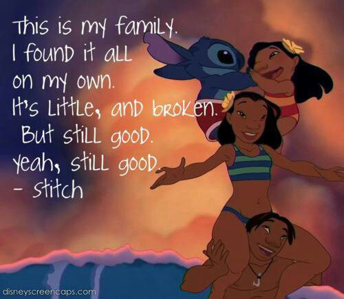 Stitch Family Quote
 We Bare All