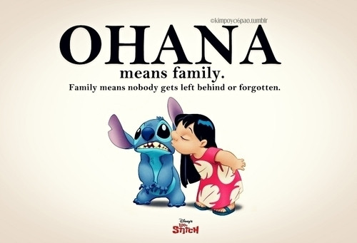 Stitch Family Quote
 aloha