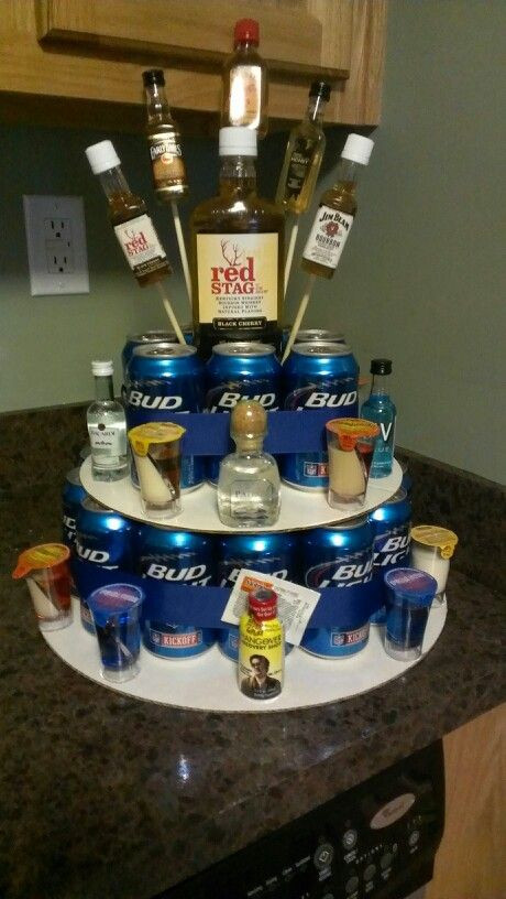 Stock The Bar Gift Basket Ideas
 coors light instead of bud and this would be a great