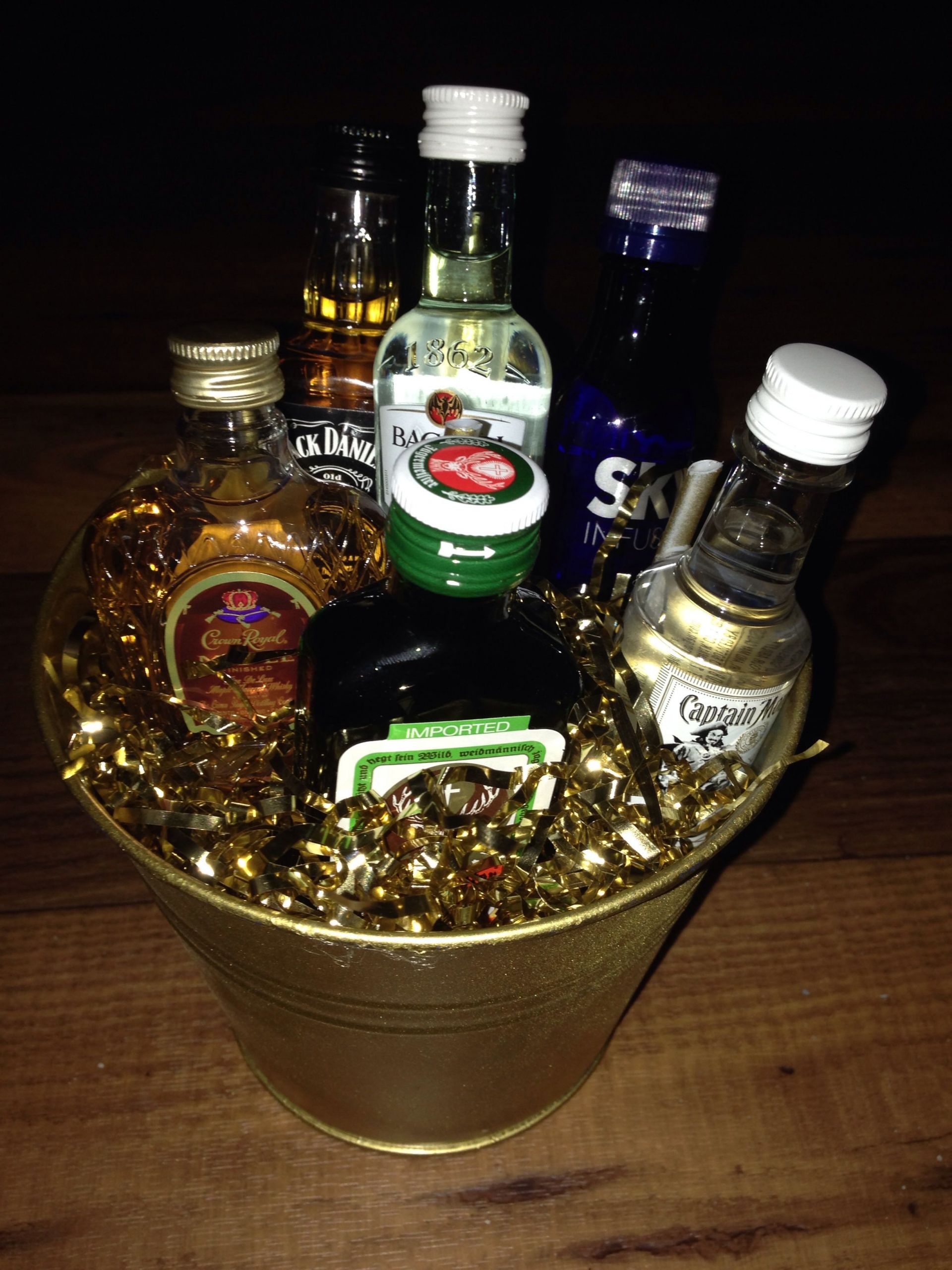 Stock The Bar Gift Basket Ideas
 Mini Bottle Bouquet Stock The Bar Gifts for Men 21st