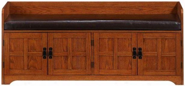 Storage Bench With Doors
 Entryway bench in Craftsman design