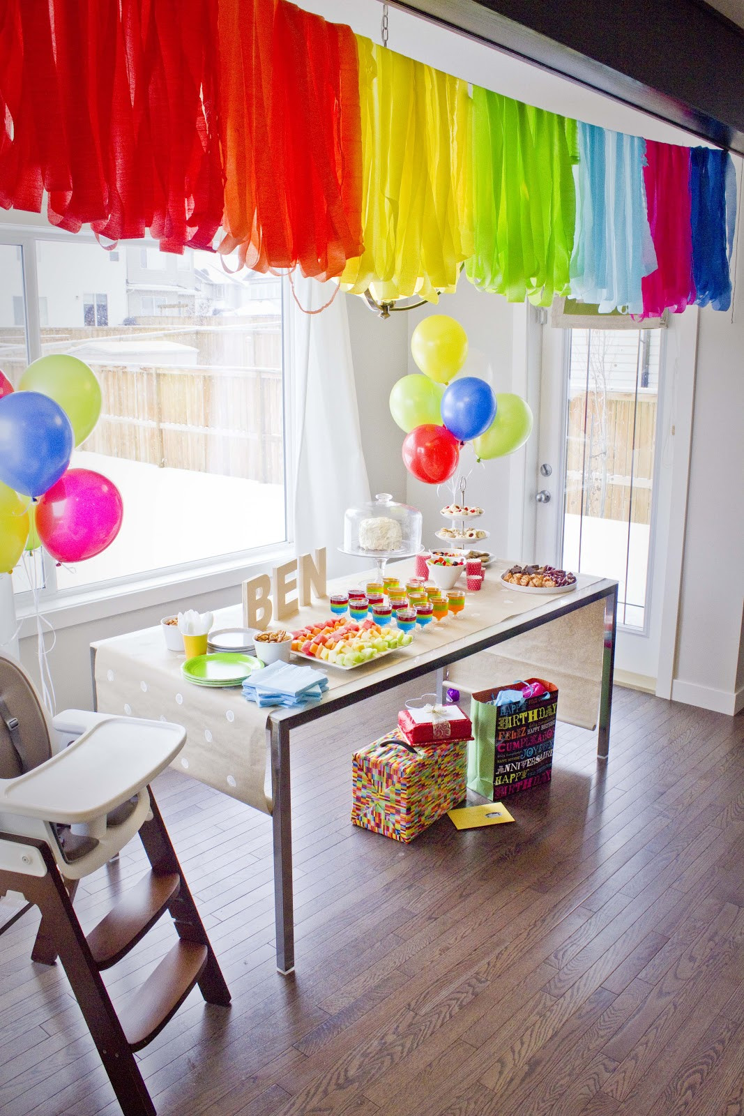 Streamer Decoration Ideas For Birthday Party
 Corner Orchid Ben s First Birthday Party